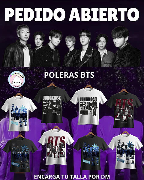 PEDIDO ABIERTO - POLERAS BTS