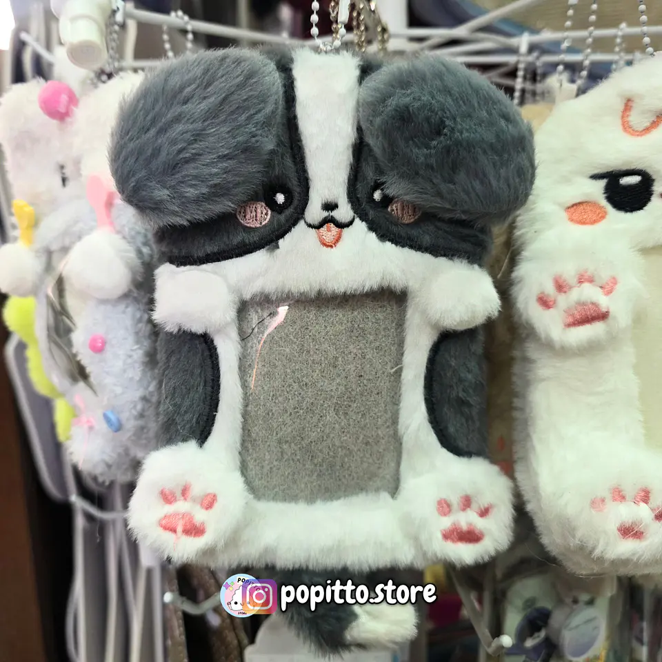 HOLDER PELUCHE - PERRO GRIS 1