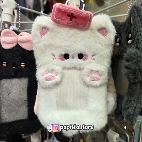 HOLDER PELUCHE - GATO ENFERMERA
