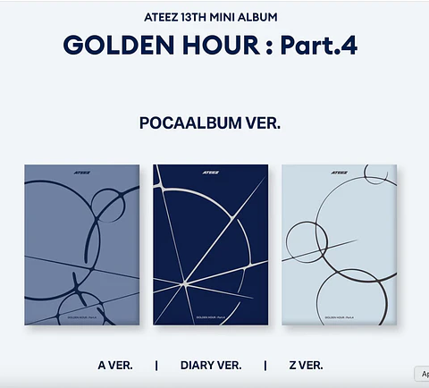 ATEEZ - GOLDEN HOUR PT4 POCA ALBUM