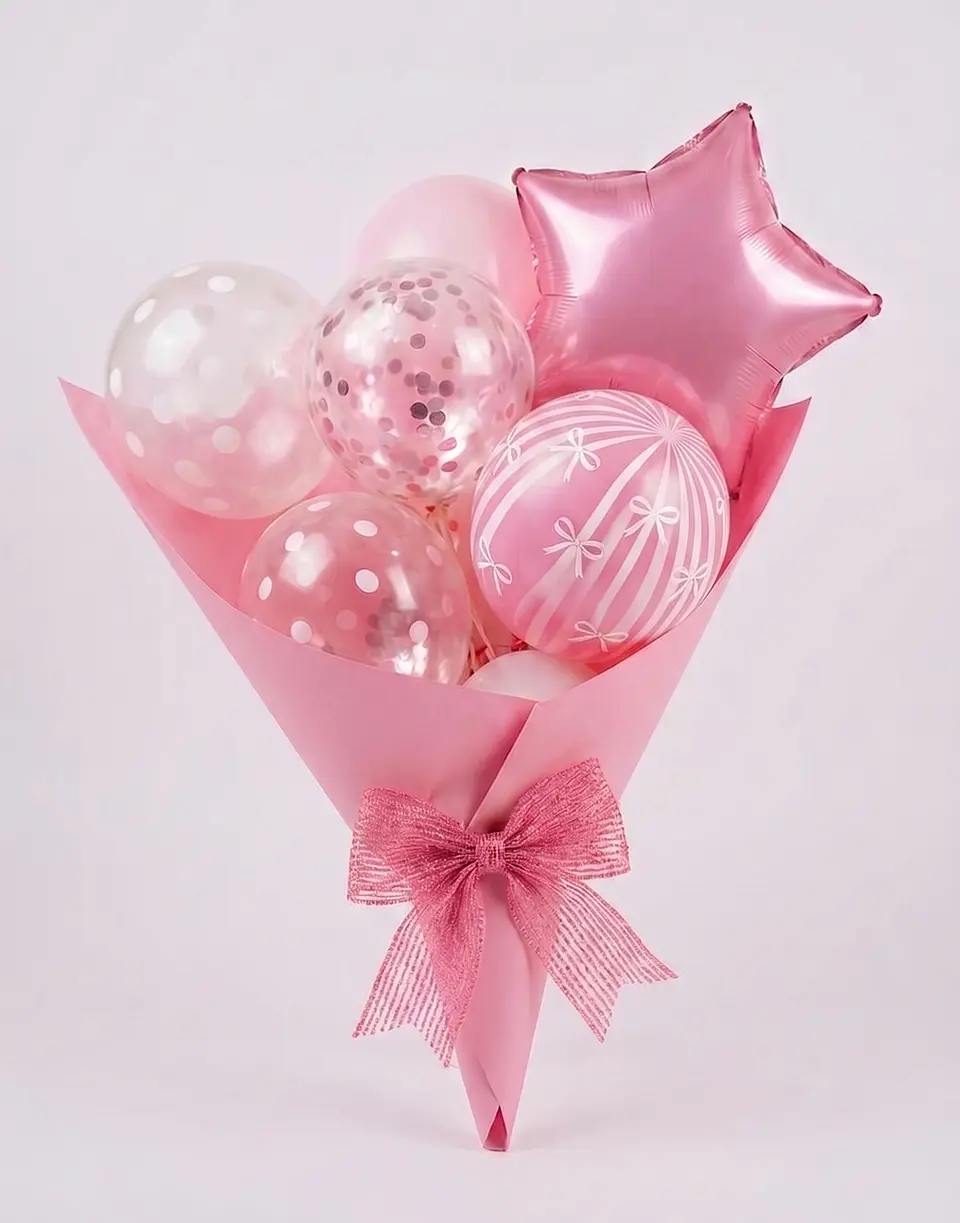 SET DE GLOBOS RAMO ROSA 1