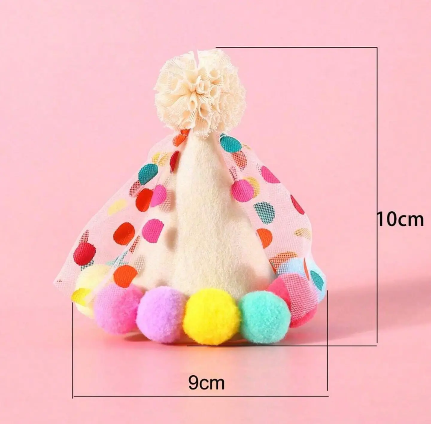  Set de 2 piezas Pañuelo y gorro de cumpleaños para mascotas perros y gatos 3