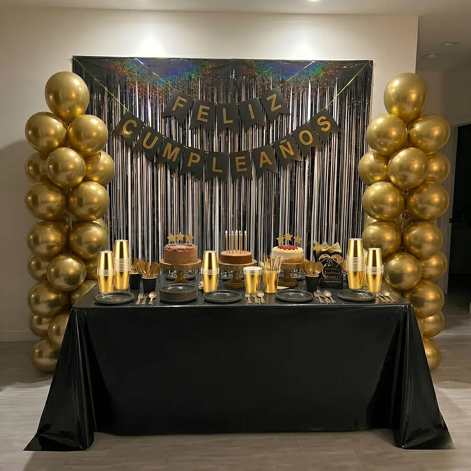 🎉 Popix Box Cumpleaños 20 Personas – Negro & Dorado 1
