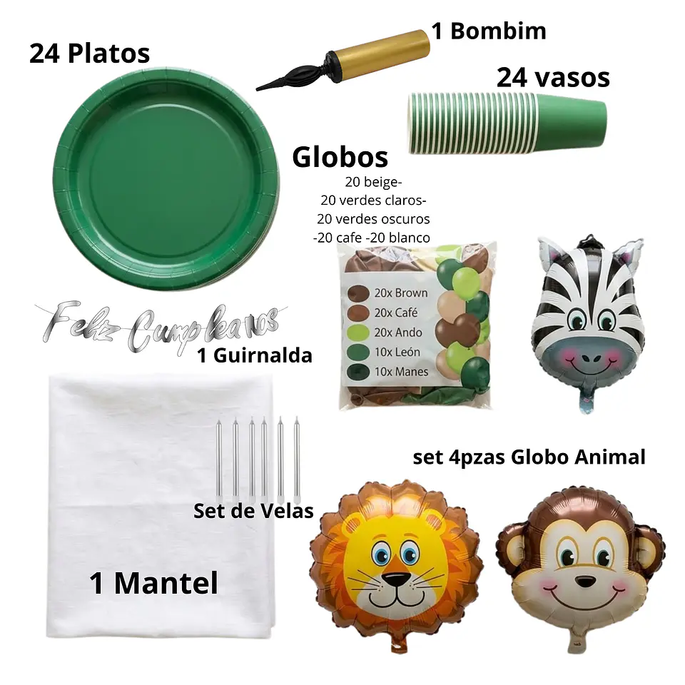 🎉 Popix Box Cumpleaños Safari– para 20 Niños 2