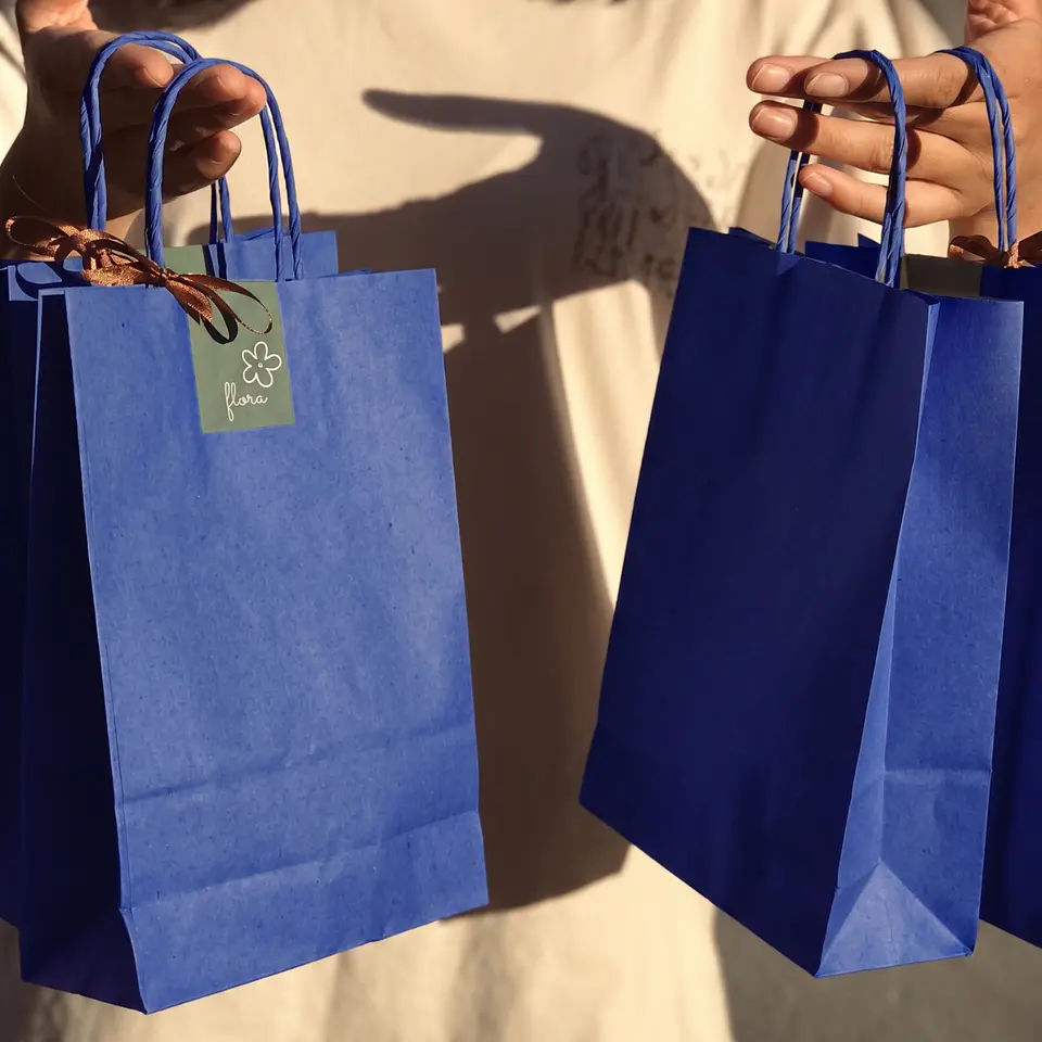 Bolsa de Regalo Azul – Pack 12 Unidades 🎀 1
