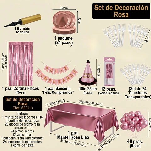 🎉 Popix Box Cumpleaños – Rosa Metal