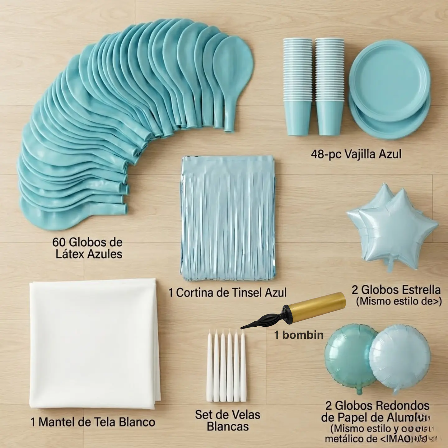 🎉 Popix Box Cumpleaños Azul Bebe – para 20 Niños 2