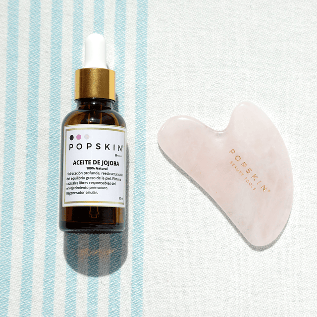 Pack Gua Sha Cuarzo Rosa + Aceite a elección