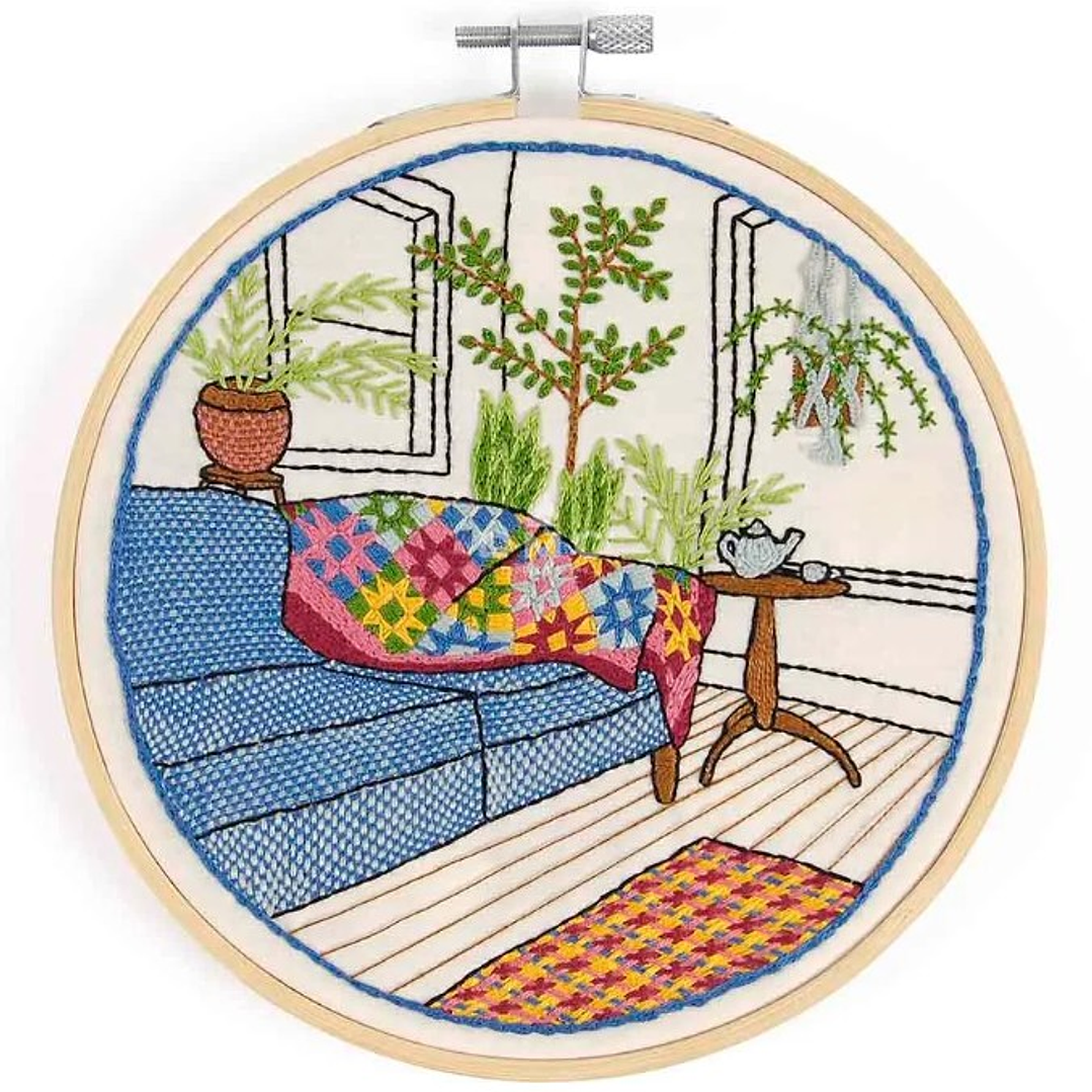 Kit Bordado Jardim de Inverno 3