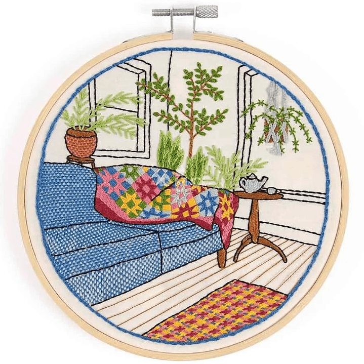 Kit Bordado Jardim de Inverno 3