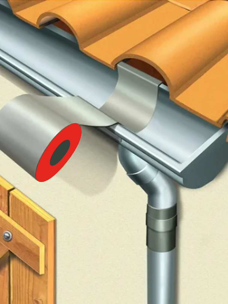 Cinta Asfáltica Adhesiva Multiuso y tapagoteras DRYKOFITA 20 cm x 10 mt- Aluminizada - DRYKO 3