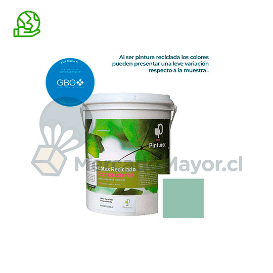 Látex Reciclado Pinturec - Verde Conguillio 1gl/4gl