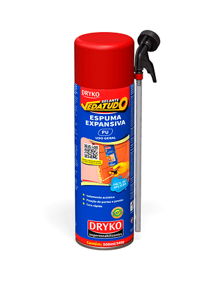 Espuma Expansiva Dryko Sellante Vedatudo - 500 ml / 340 g