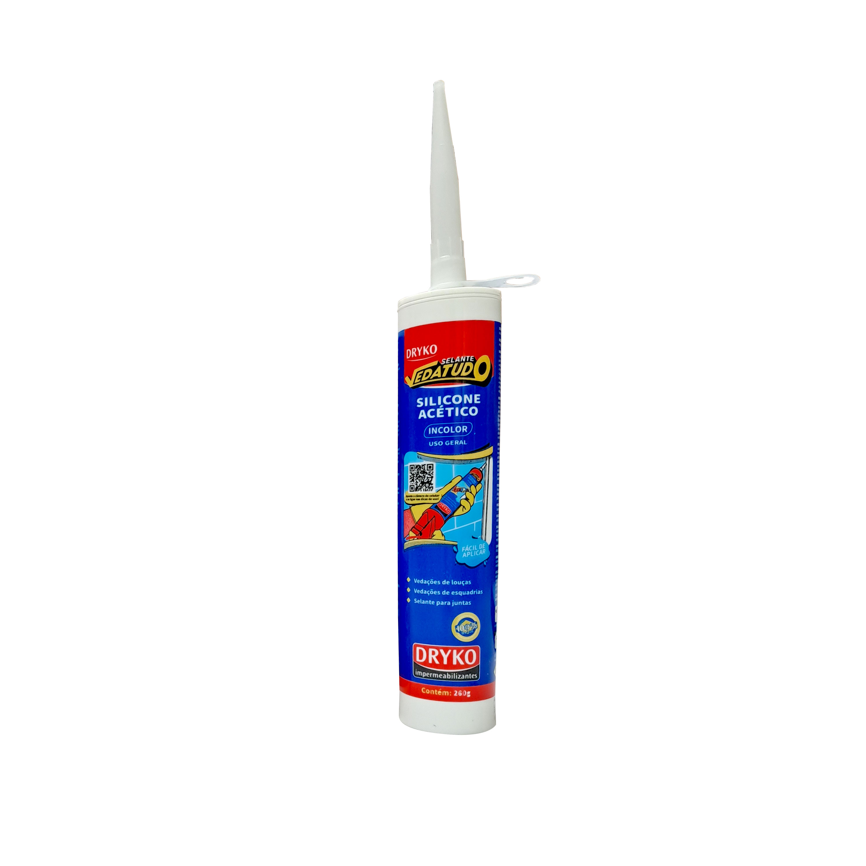 Silicone Acético Dryko Sellante Vedatudo 260 gr