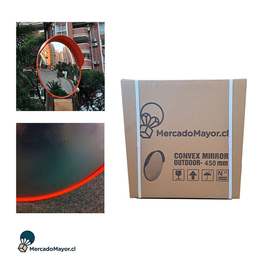 Espejo Panorámico uso exterior e interior 80 cm 3