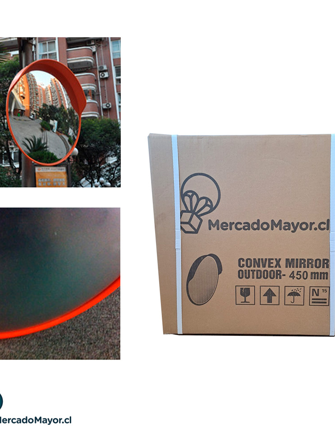 Espejo Panorámico uso exterior e interior 60 cm 3