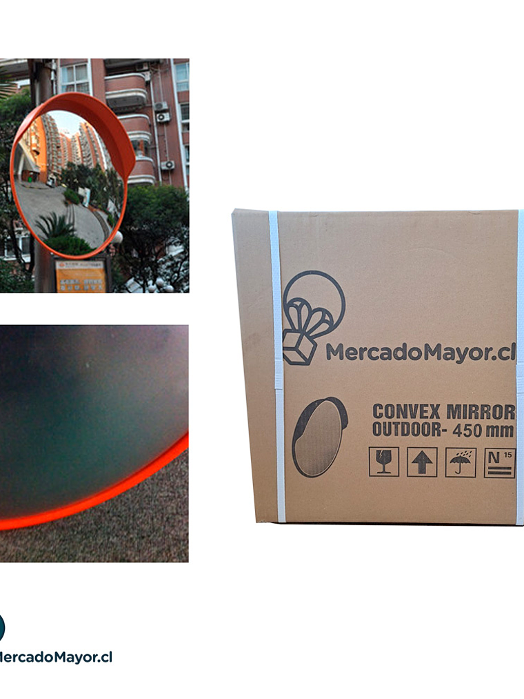 Espejo Panorámico uso exterior e interior 60 cm 3