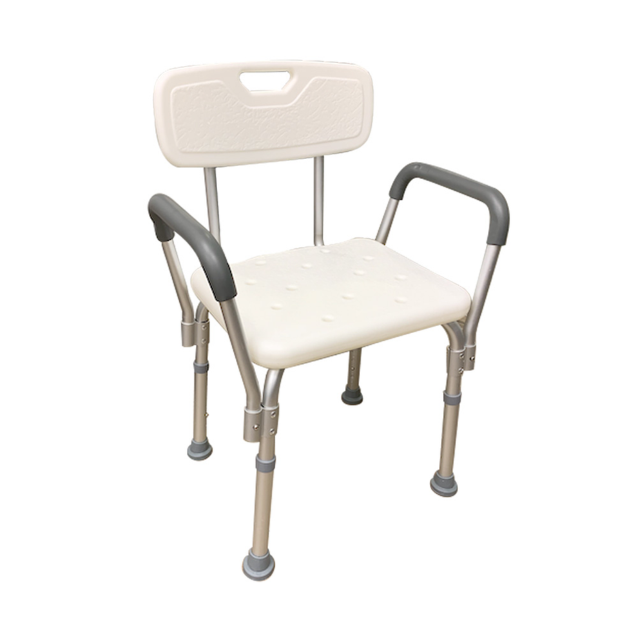 Silla de ducha para baño con apoya brazos acolchados - Premium Care 1