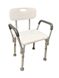 Silla de ducha para baño con apoya brazos acolchados - Premium Care - Miniatura 1