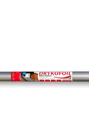 Aislante térmico para techo DrykoFoil 1,20 mt x 21 mts - 25m2