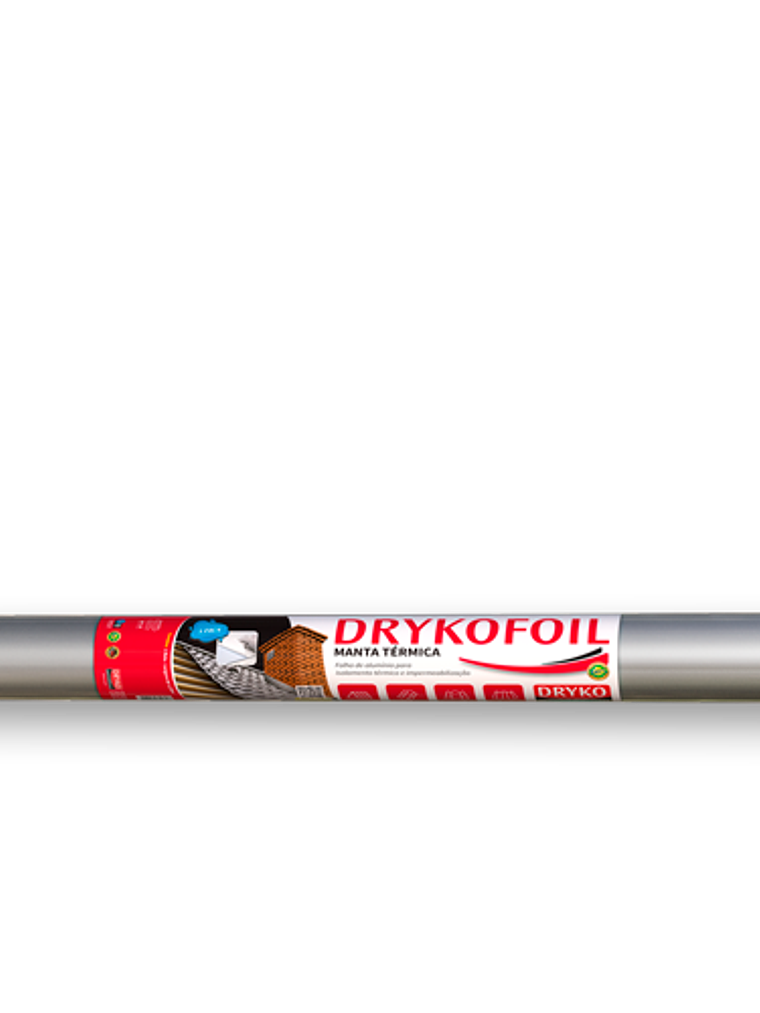 Aislante térmico para techo DrykoFoil 1,20 mt x 21 mts - 25m2 1