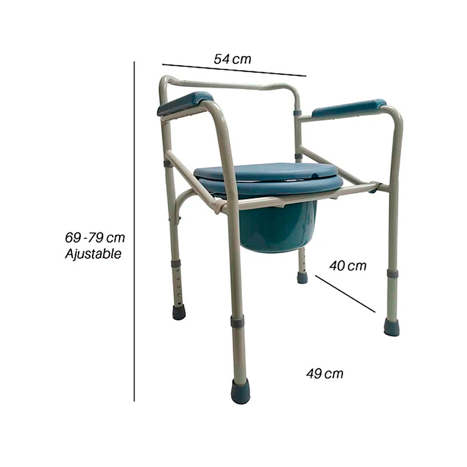 Baño Silla Wc Portátil Y Plegable - Premium Care 3