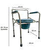 Baño Silla Wc Portátil Y Plegable - Premium Care - Miniatura 3