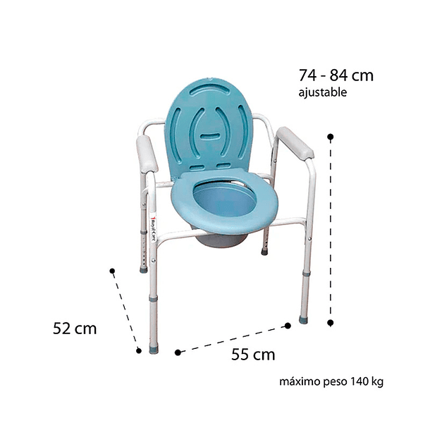 Baño Portátil - Silla Wc - Premium Care 2