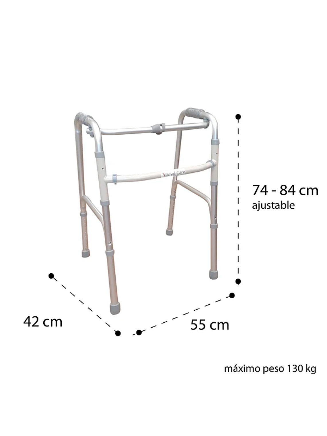 Andador Aluminio Plegable paso a paso - Premium Care 2