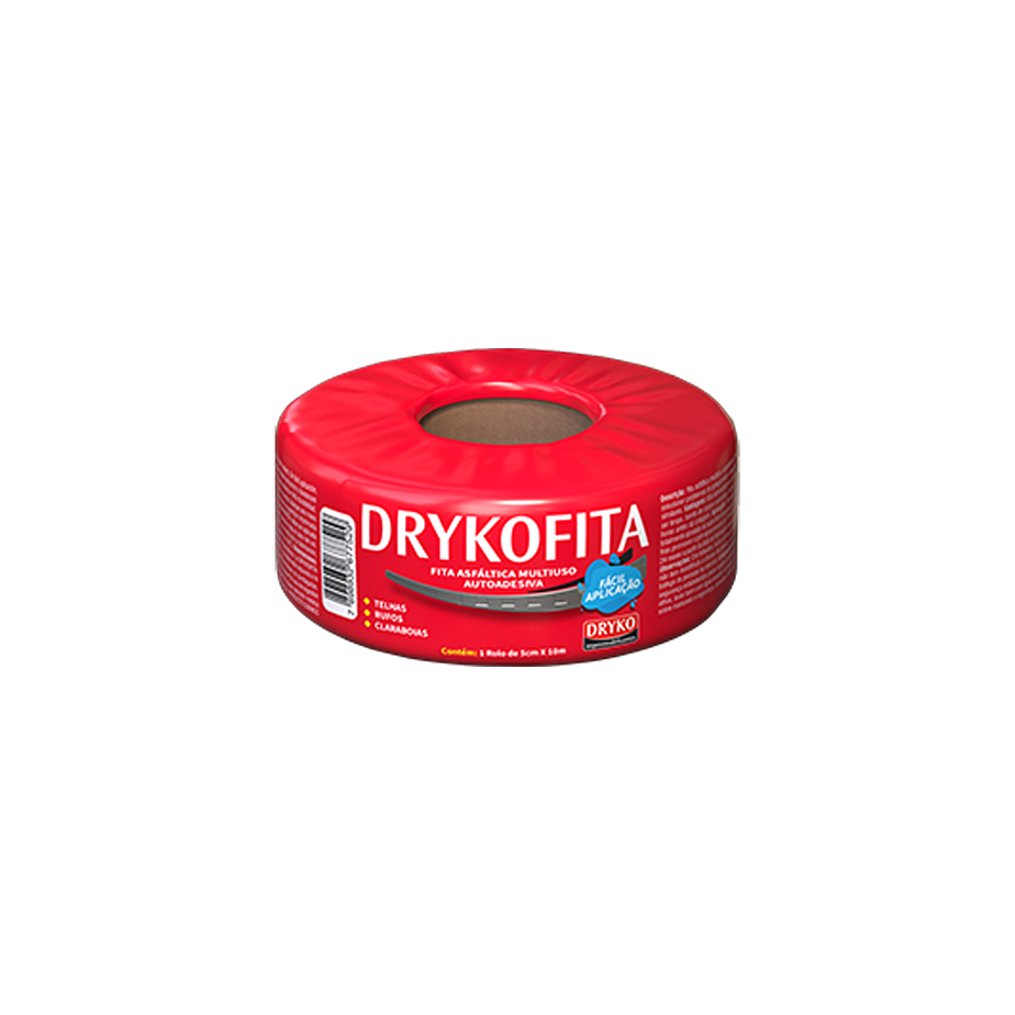 Cinta Asfáltica Adhesiva Multiuso y tapagoteras DRYKOFITA 5 cm x 10 mt - Aluminizada 1