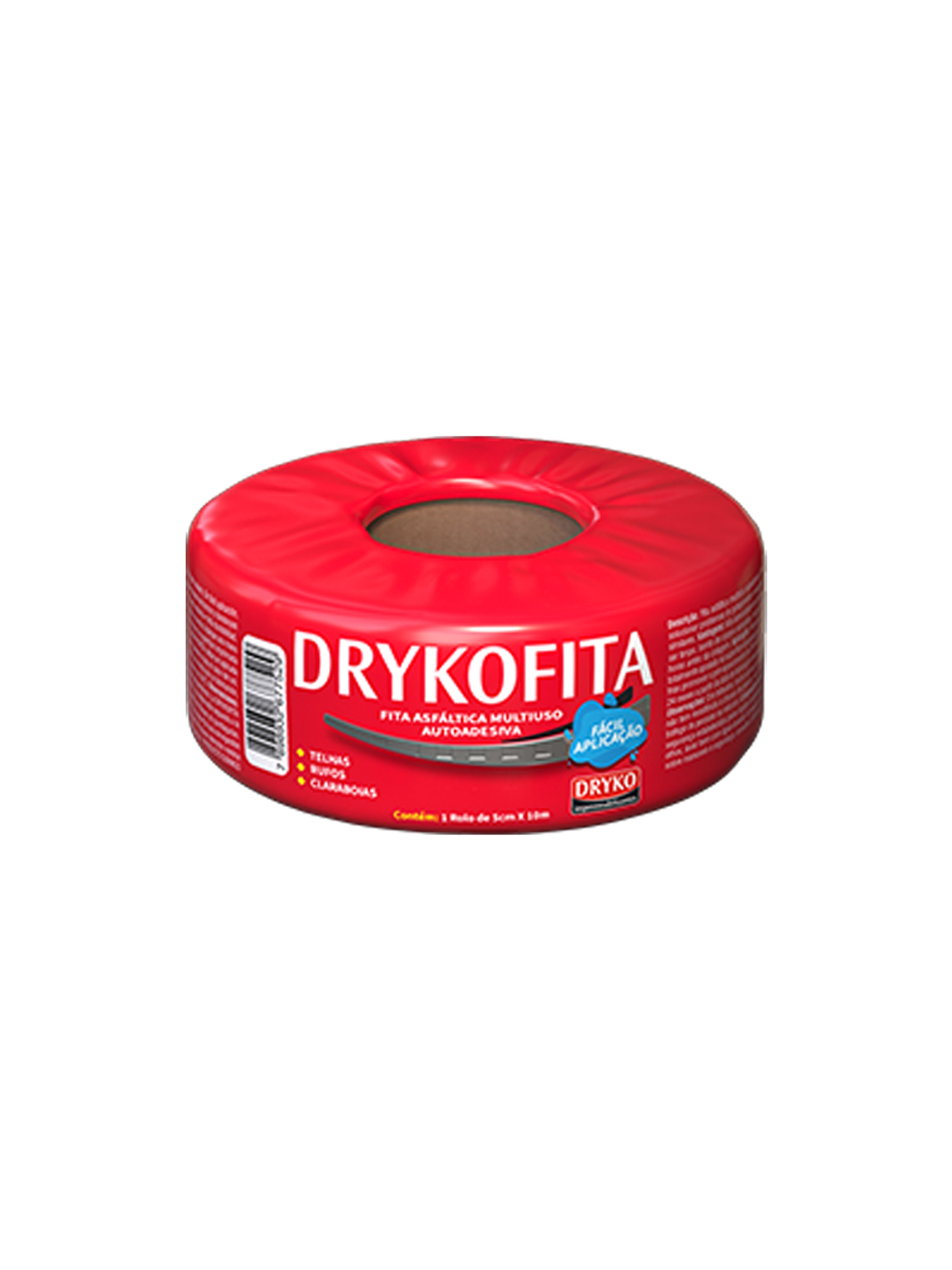 Cinta Asfáltica Adhesiva Multiuso y tapagoteras DRYKOFITA 5 cm x 10 mt - Aluminizada 1