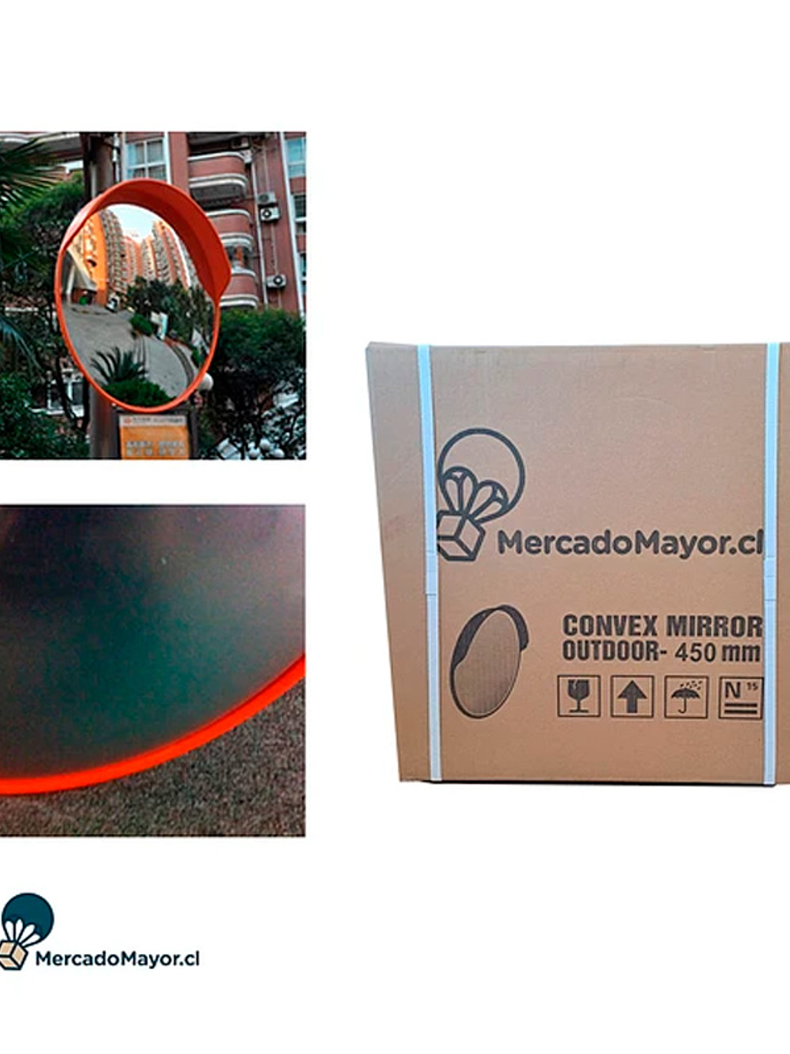 Espejo Panorámico uso exterior e interior 45 cm 3