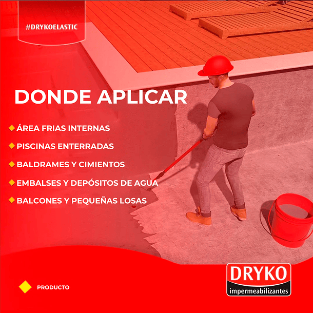 Membrana líquida cementosa Drykoelastic 20kg 6