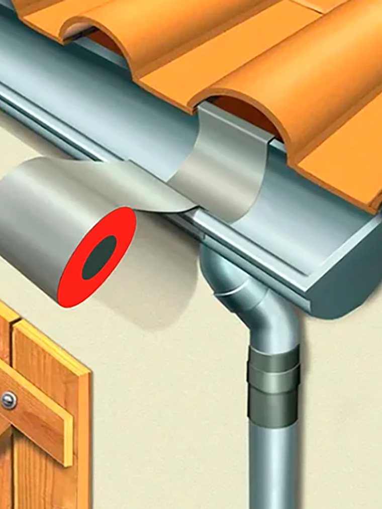 Cinta Asfáltica Adhesiva Multiuso y tapagoteras DRYKOFITA 60 cm x 10 mt - Aluminizada 4