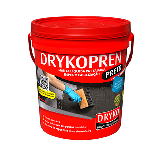 Membrana Líquida Asfáltica Impermeabilizante Drykopren Preto 18lts 