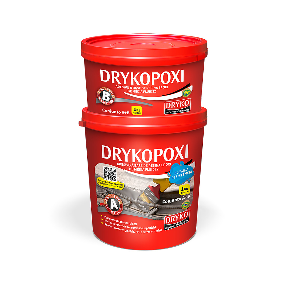 Adhesivo estructural para unión y reparación de estructuras Drykopoxi - 1kg.  1