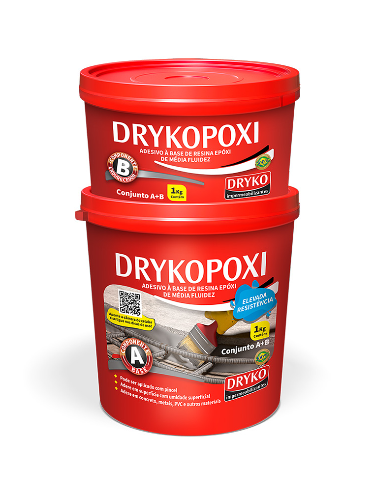 Adhesivo estructural para unión y reparación de estructuras Drykopoxi - 1kg.  1