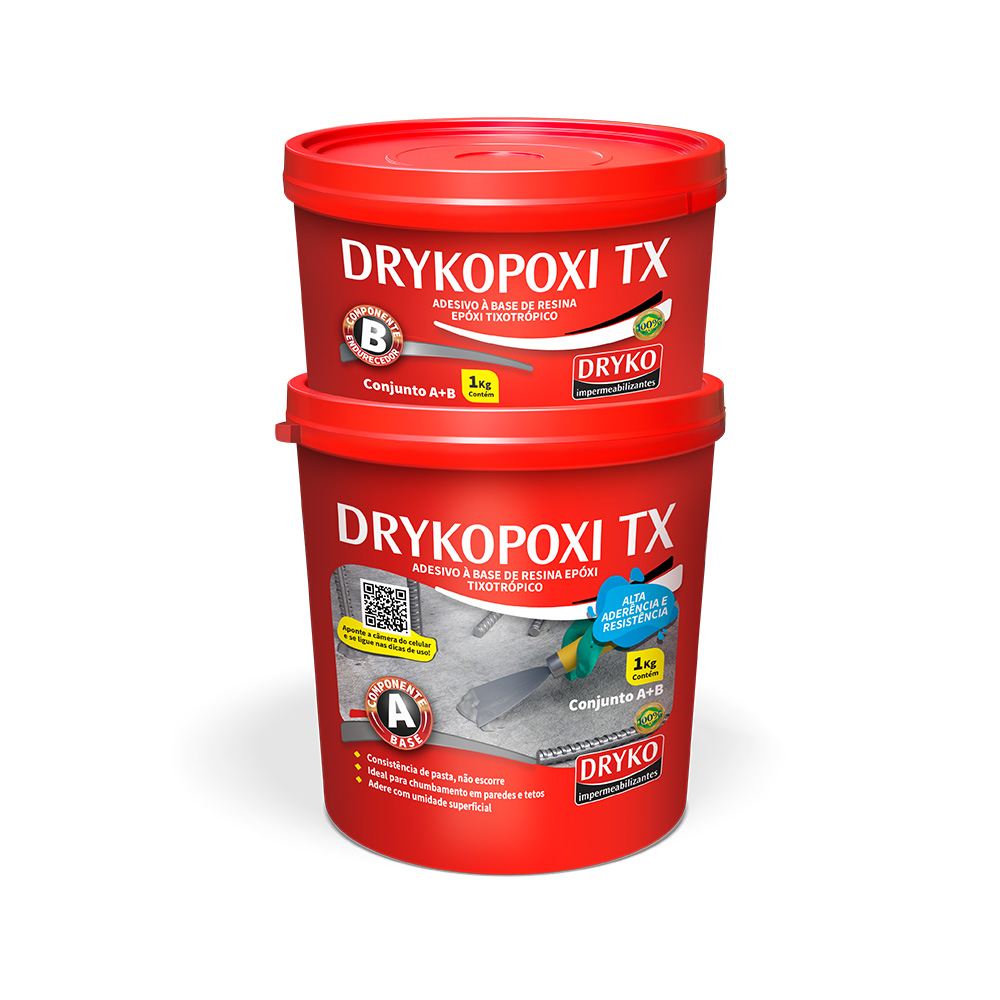 Adhesivo estructural para unión y reparación de estructuras Drykopoxi TX - 1kg.