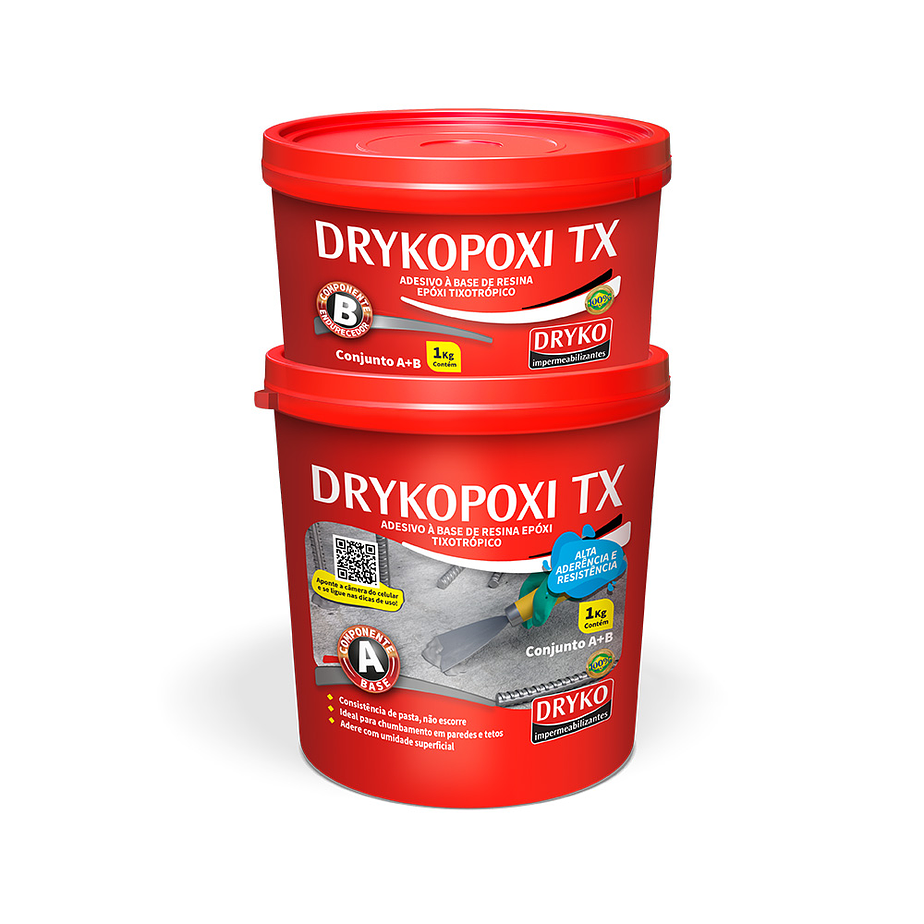 Adhesivo estructural para unión y reparación de estructuras Drykopoxi TX - 1kg.  1