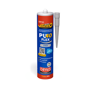 Sellador Dryko Pu40 FLEX  Base De Poliuretano para juntas y pegamento Gris - 400Gr