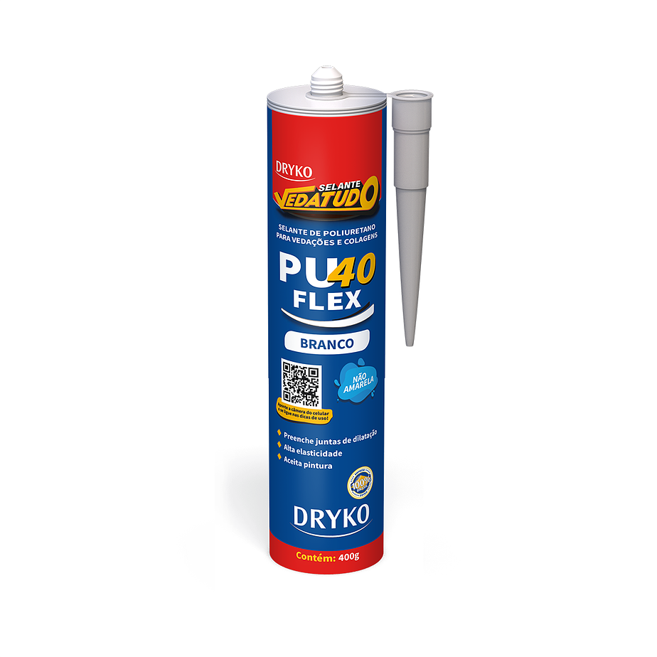 Sellador Dryko Pu40 FLEX  Base De Poliuretano para juntas y pegamento Blanco - 400Gr 1
