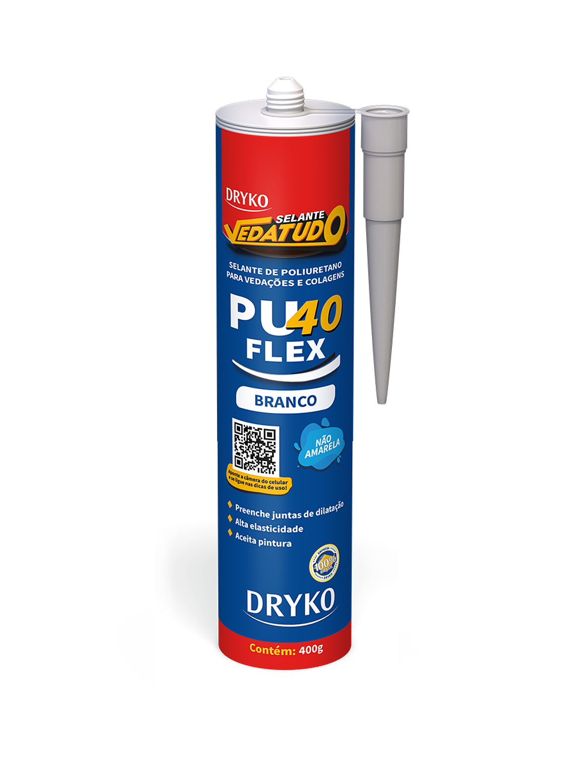 Sellador Dryko Pu40 FLEX  Base De Poliuretano para juntas y pegamento Blanco - 400Gr 1