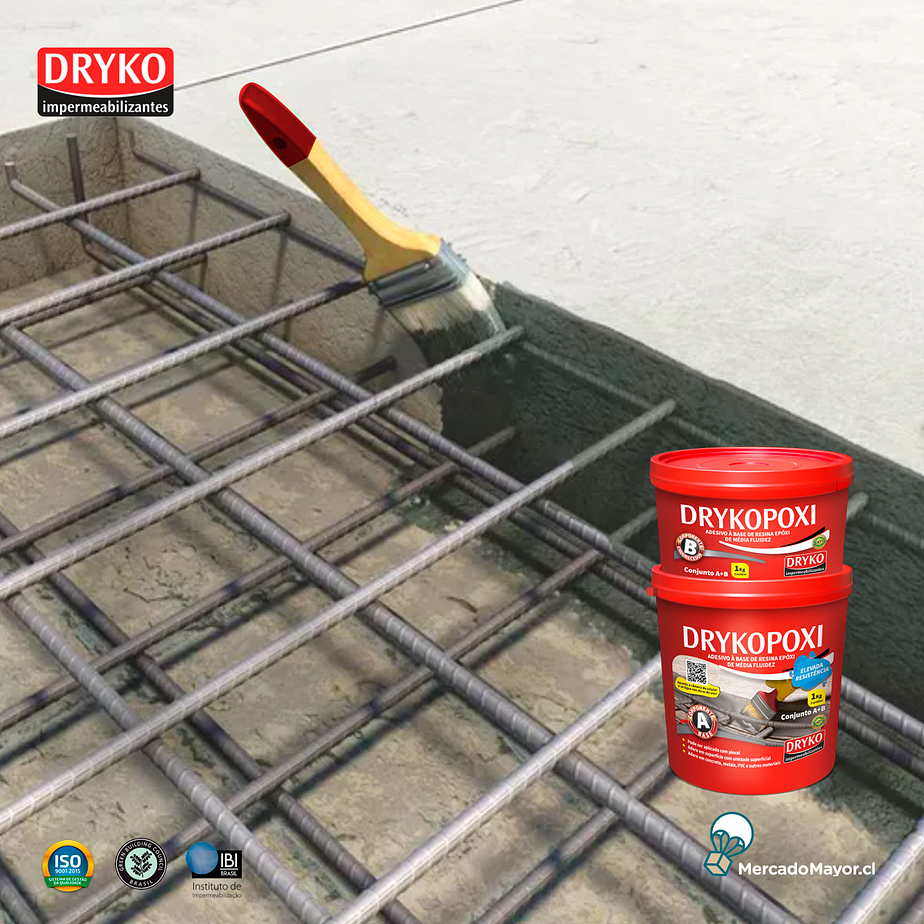 Adhesivo estructural para unión y reparación de estructuras Drykopoxi TX - 1kg.  2