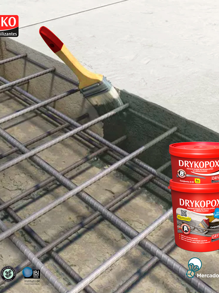 Adhesivo estructural para unión y reparación de estructuras Drykopoxi TX - 1kg.  2