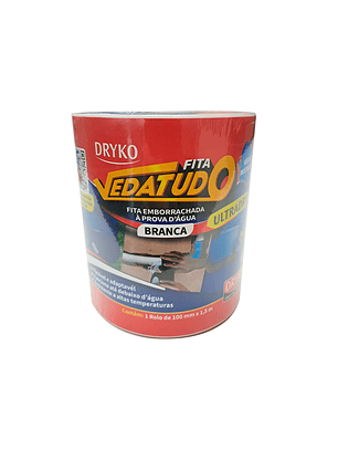 Parche sellador Drykofita Vedatudo Ultradry Blanco 100mm X 1,5mt