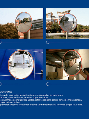 Espejo panorámico uso interior 30 cm