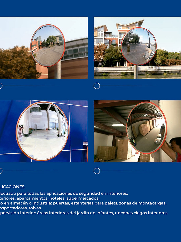 Espejo panorámico uso interior 60 cm 3