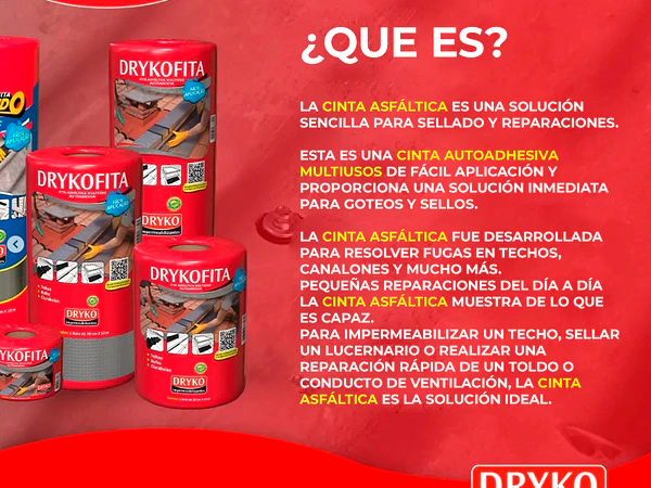 ¿ Conoces los nuevos formatos de Cinta adhesiva multiuso Drykofita?