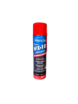 WX-10 Lubricante multiuso anticorrosivo con Teflón merclin 237ml.