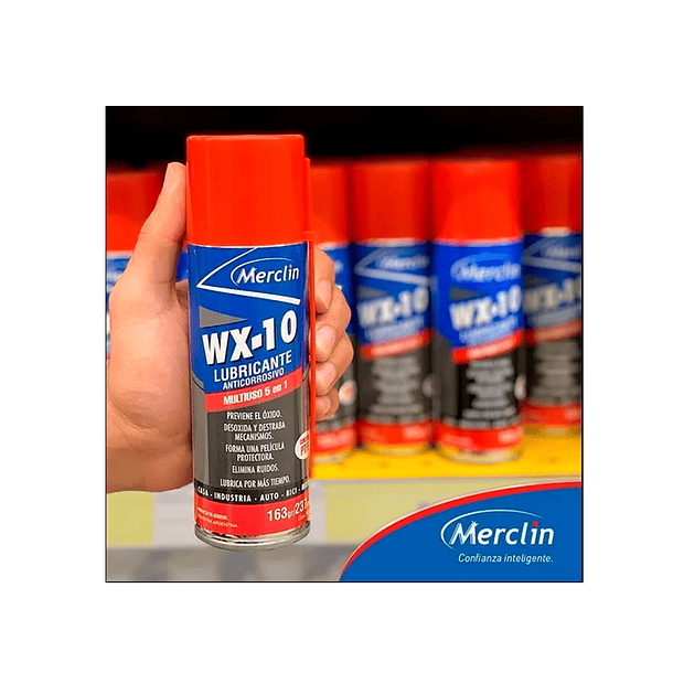WX-10 Lubricante multiuso anticorrosivo con Teflón merclin 237ml. 3